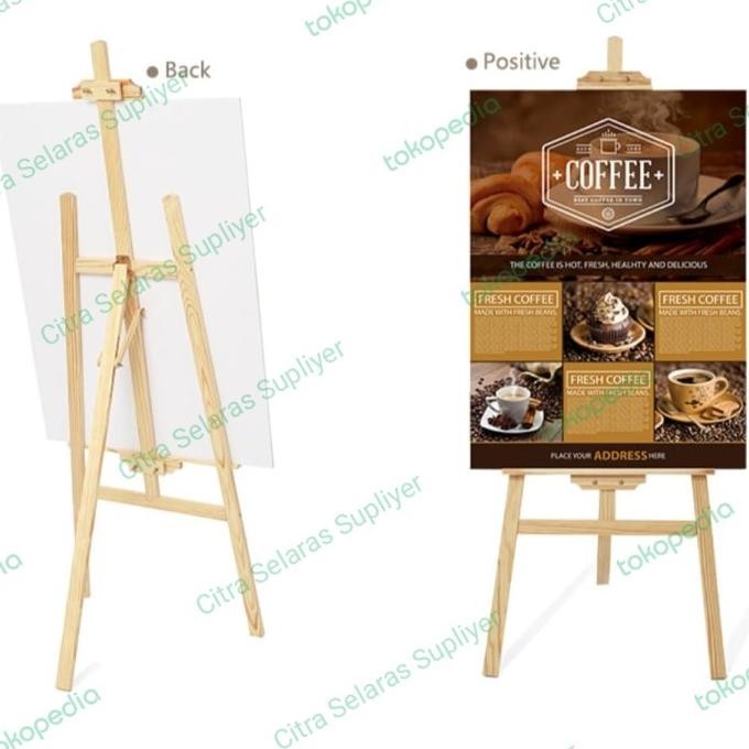

Easel Wooden Frame Foto Lukisan Lukis Stand Kayu GM