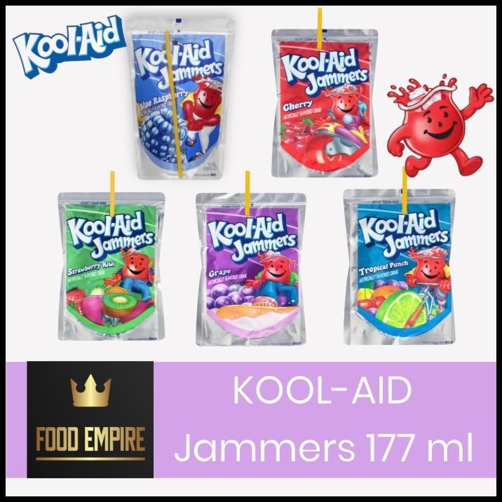 

Kool-Aid Jammers Flavored Drink 177 Ml | Kool Aid Minuman Rasa Buah