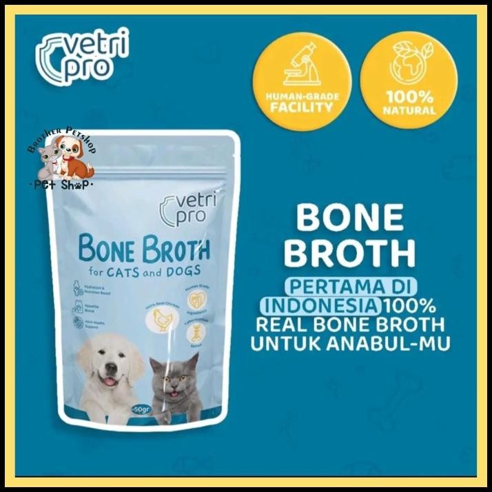 

Vetripro Vitamin Kucing Anjing Kaldu Tulang Ayam Bone Broth Chicken