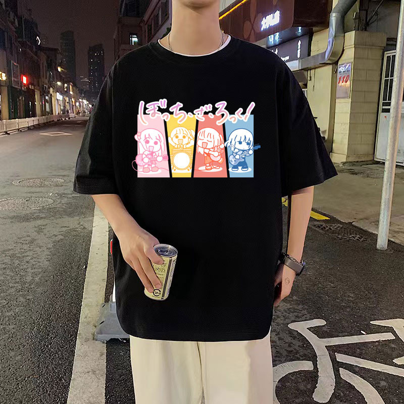 Anime Kawaii Bocchi Grafik Batu Hitori Gotoh Yamada Ryo Kita Ikuyo Kaos Meme