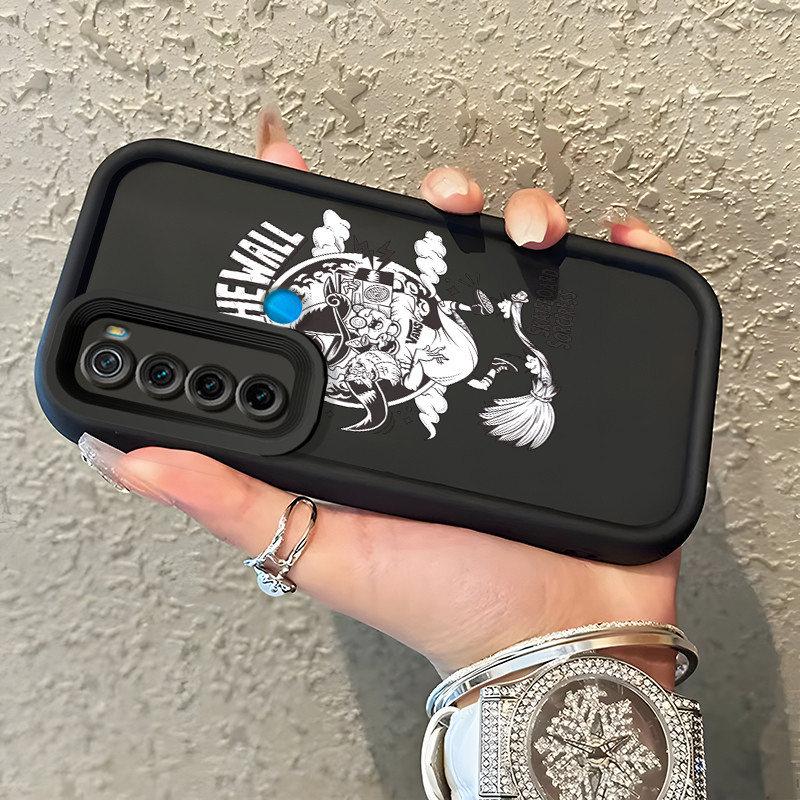 Casing Hp Xiaomi Redmi Note 8 Redmi Note 8T Redmi Note 8 Pro Case Casing pola Wanita dengan tengkora