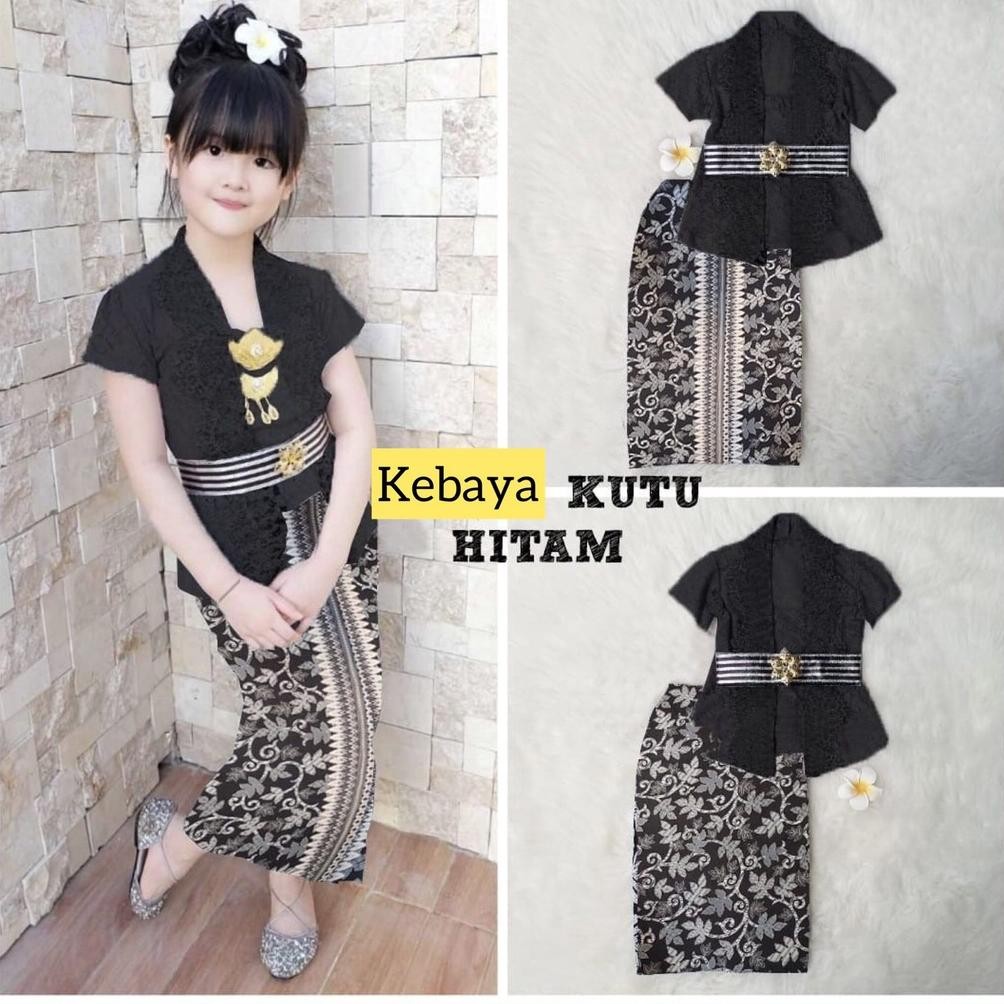 SDF Baju Kebaya Anak Kebaya Anak Perempuan Setelan Kebaya Anak Brukat Kebaya Batik Anak Baju Adat Ke