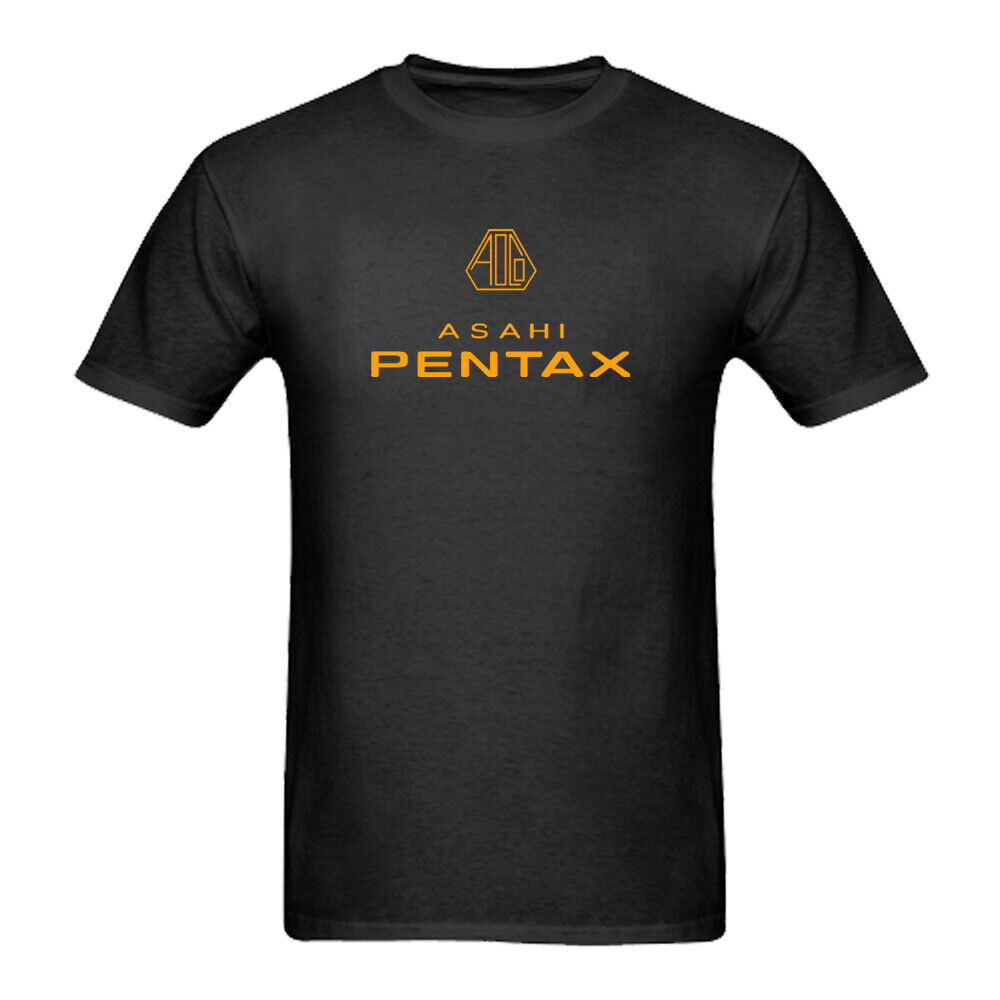 Asahi Pentax Camera Logo Kaos Hitam