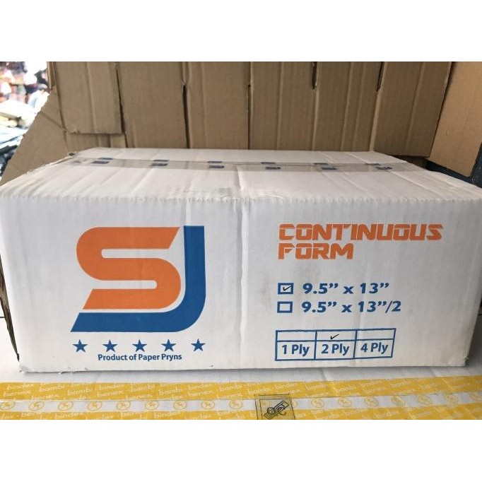 

Kertas Continuous Form Sj 9.5 X 13 2 Ply 500 Set !! Hanscollect