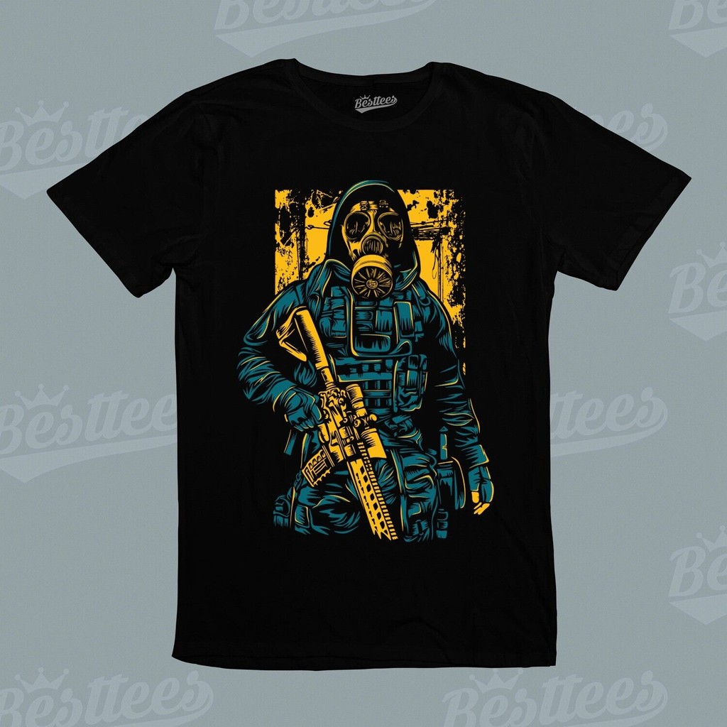 Kaos Tentara Militer Tentara Taktis Pria Dewasa