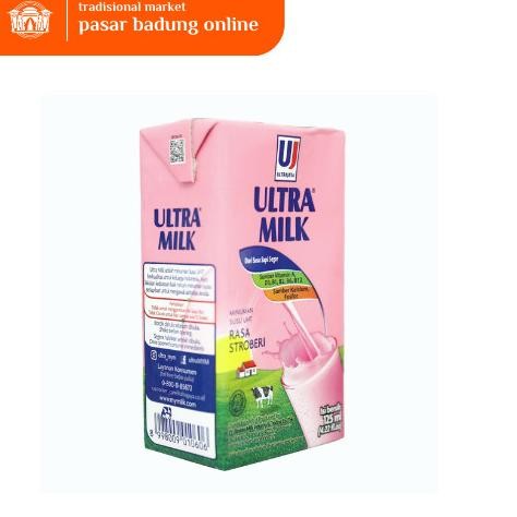 

ULTRAMILK UHT STRAWBERRY 125 ML KEMASAN KARTON ISI 40 PCS