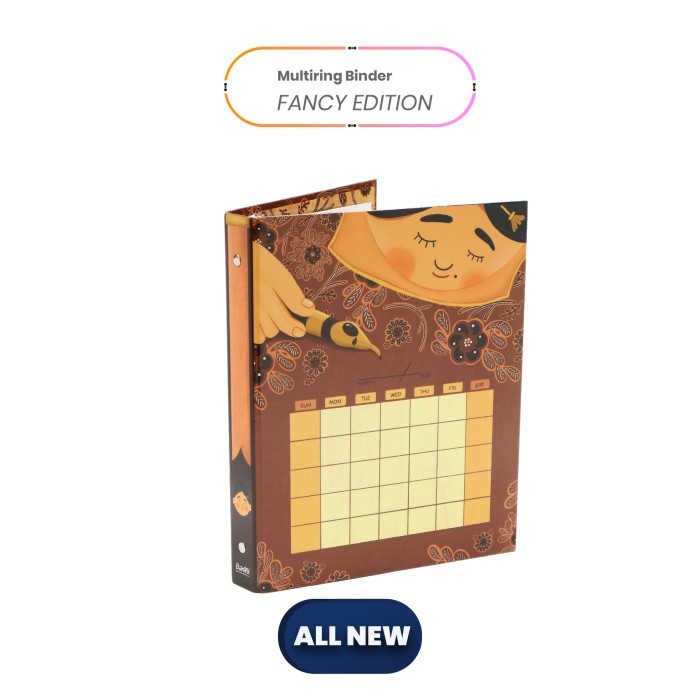 

Amberela Bantex Binder B5 25Mm 26 Ring Fancy Batik 1328 54