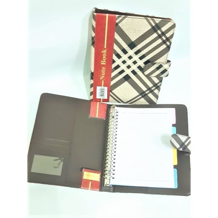 

Amberela Binder Note A5 Kulit 20 Ring 20 Lubang Buku Planner Organizer Kulit A5