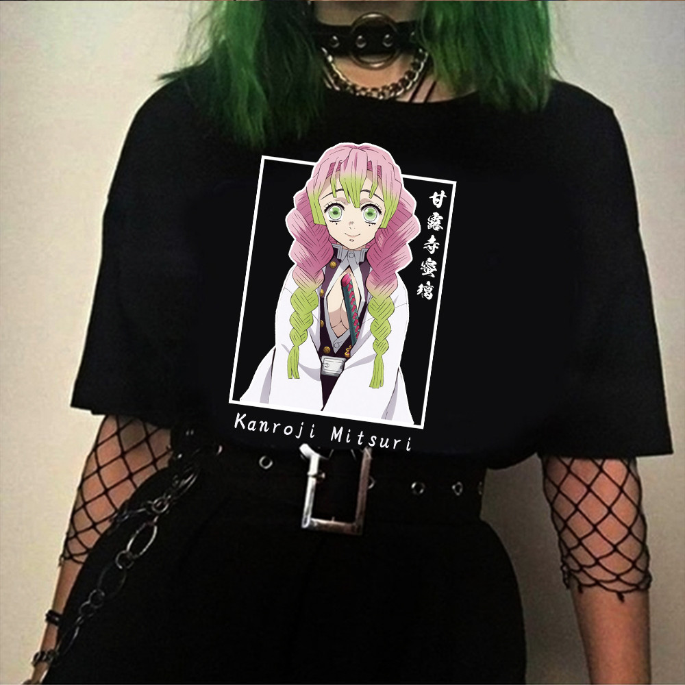 Tshirt Pembunuh Iblis Kanroji Mitsuri Manga Streetwear