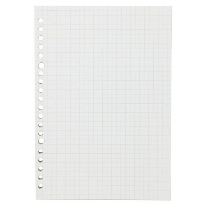 

Amberela - Muji Loose Leaf Grid A4, B5, A5 - Kertas Binder