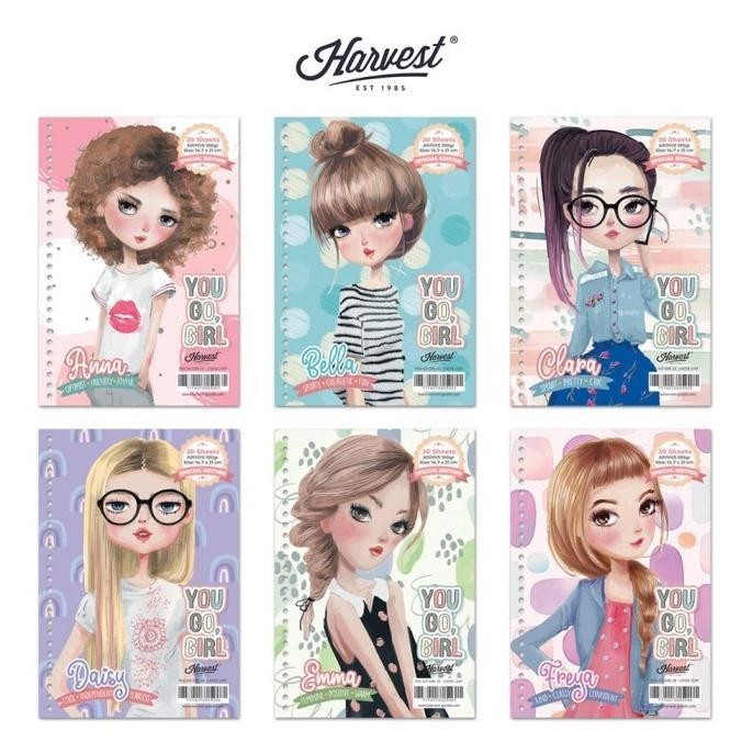 

Amberela - * Loose Leaf / Kertas Binder Harvest A5 - You Go Girl!