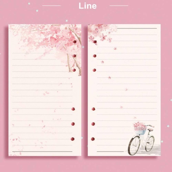 

Amberela - 80Lembar Sisipan Daun Longgar Kertas Notebook Binder Notebook Refill