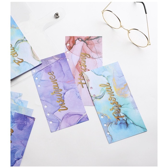 

Amberela - 12 Lembar A6 Kertas Organizer Dengan 6 Ring Binder