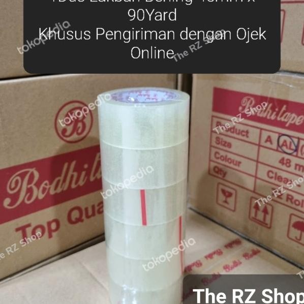 

1Dus Lakban Bening 45Mm X 90Yard Khusus Ojol, Lakban Bening 90Yard