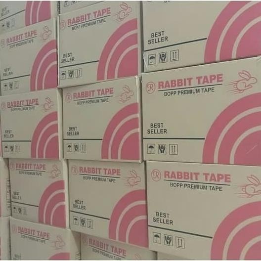 

[Dus] Lakban Bening 2 Inch X 100Yard / Lakban 100 Yard Rabbit Tape Ok