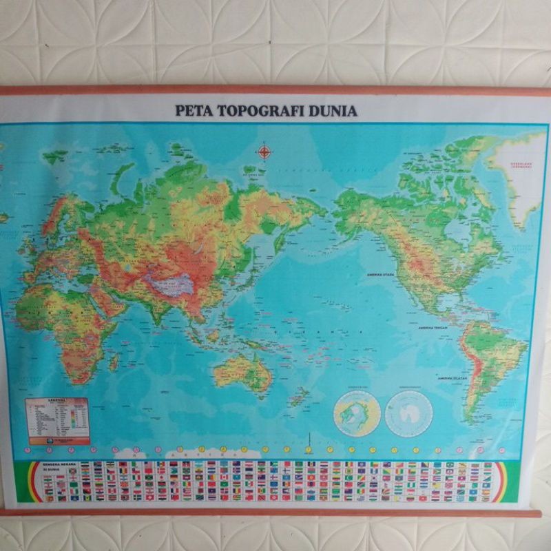 

Peta Bingkai Topografi Dunia Besar