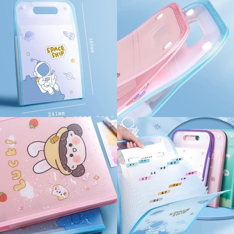

VIRAL cute multi layer folder map organizer tempat penyimpanan file kertas paper organizer nl-8