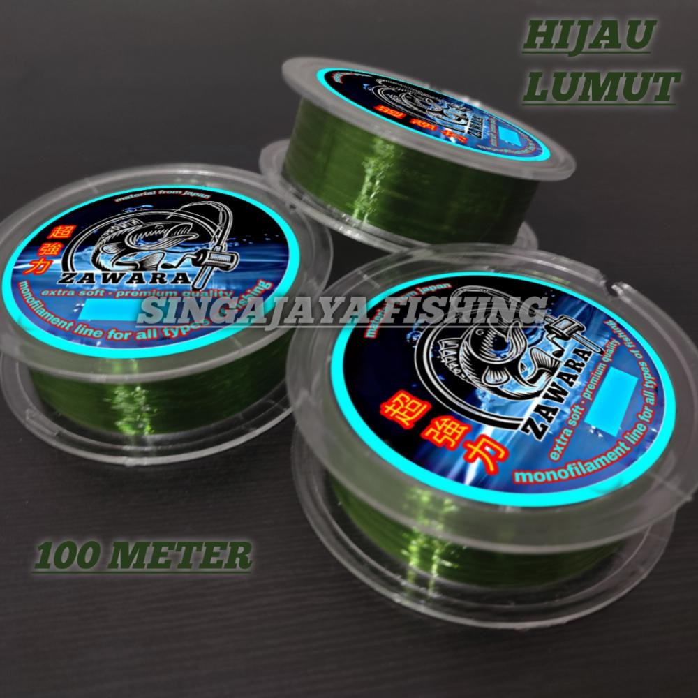 Super Murah Hijau Lumut 1800Meter Senar Pancing Kecil Super Kuat Anti Keriting Zawara Nilon Olahan H