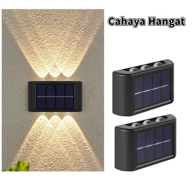 Spesial Cod2/4/6/8/10 Led Lampu Lampi Dinding Outdoor Tenaga Surya Lampu Hias Taman Lampu Tiang Tera
