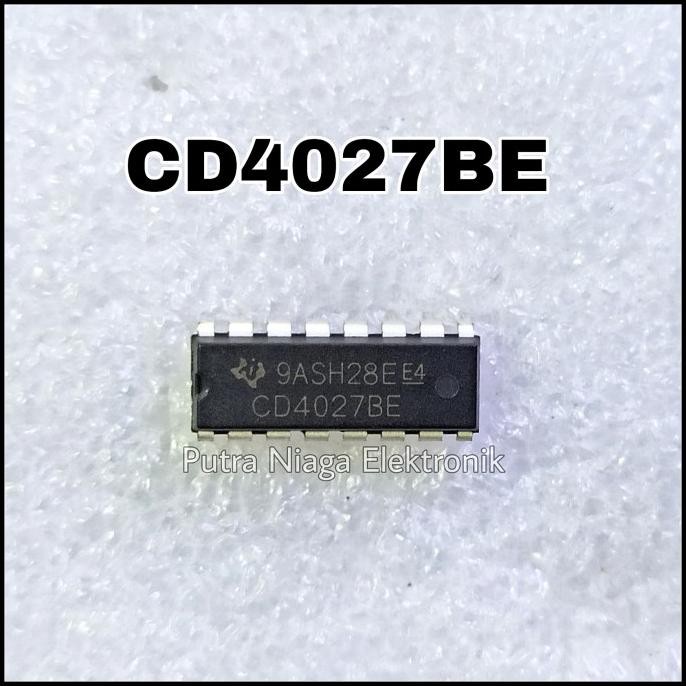 Update ic CD4027BE Dip 16 pin CD4027 / TC4027 / HEF4027 / HCF4027 putr4n Buru Order