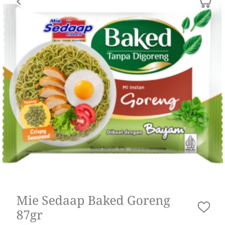 

SEDAAP MIE BAKED GORENG BAYAM 86G - 017776