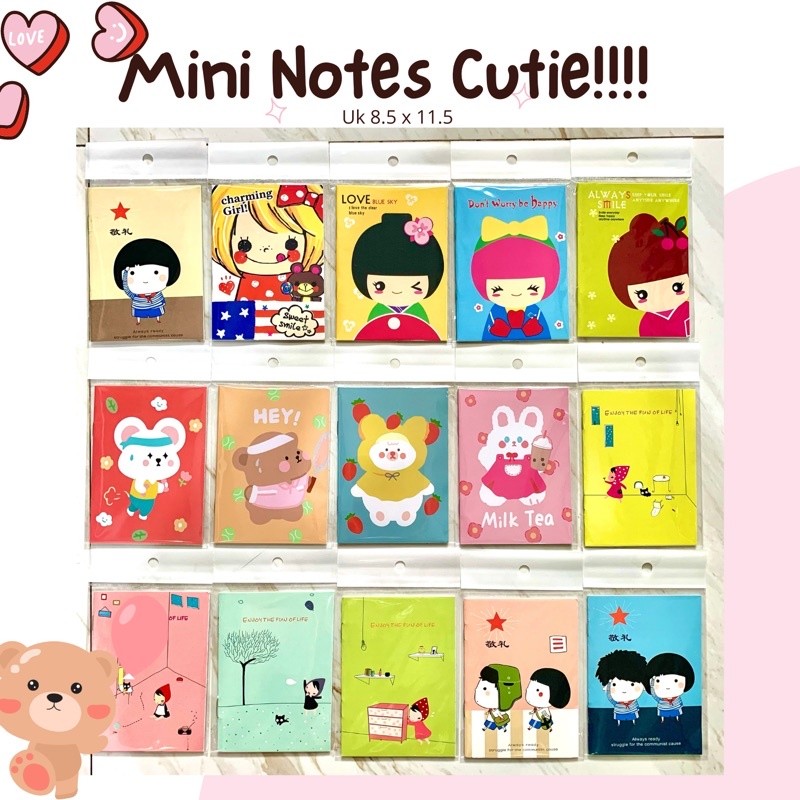 

NOTES MINI NOTE BOOK NOTES KECIL PER PCS DENGAN PACKAGING PLASTIK