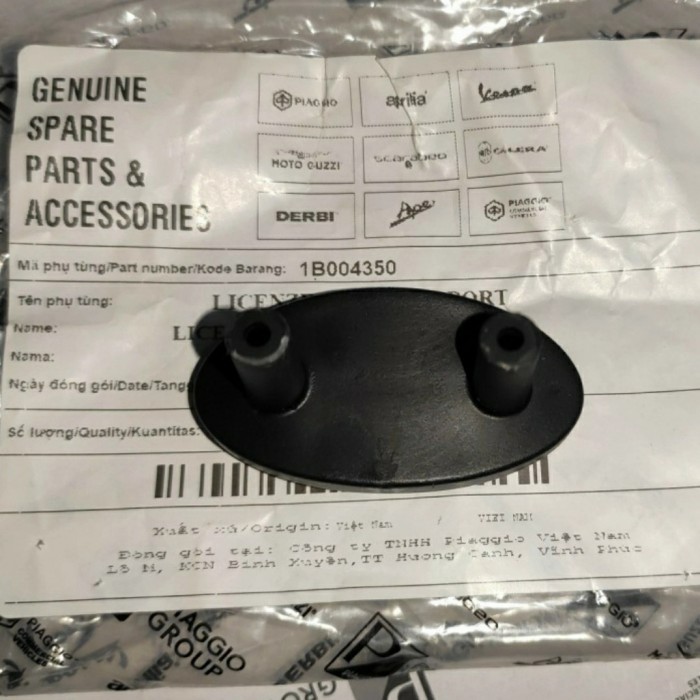 Pengunci Dudukan Plat Nomor Vespa S & LX Iget New & Original 100%
