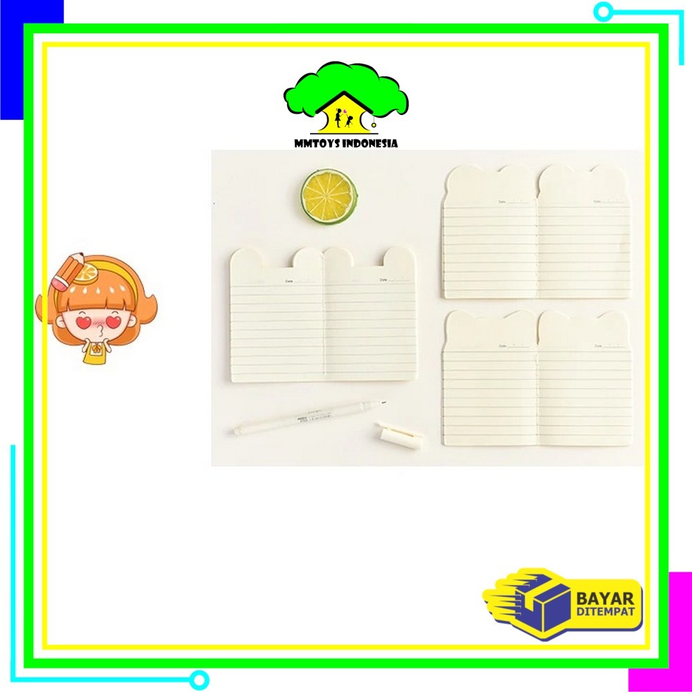 

MI-A40 Buku Tulis Memo Kecil Mini Motif Karakter Kartun / Note Book Buku Catatan Kartun Berkuping