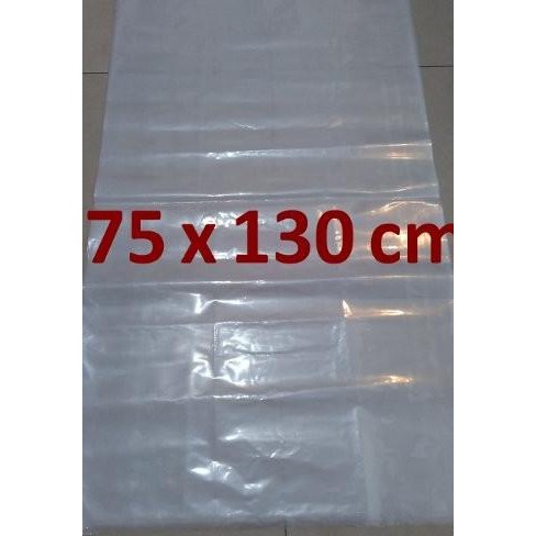 Kantong Plastik Bening Besar 75X130 Cm Pe Tebal - Kantong Sampah 75 X