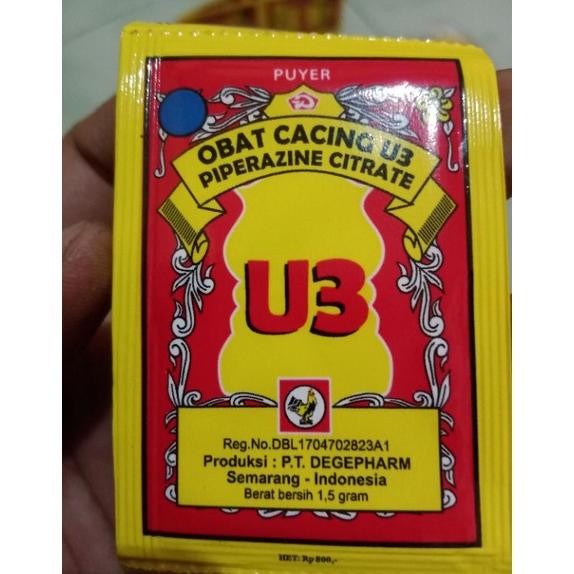 Puyer Obat Cacing U3 Cap Jago - Termurah