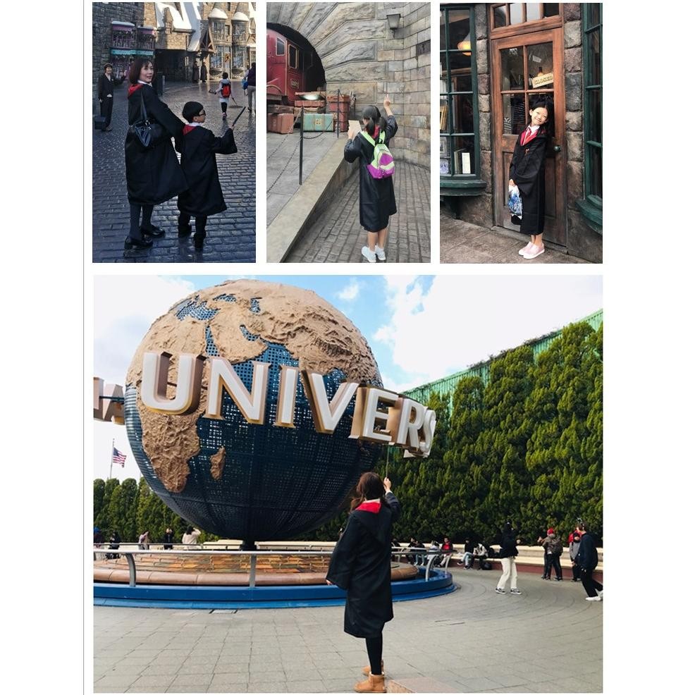 MURAH IDEKOSTUM KOSTUM HARRY POTTER JUBAH SYAL DASI 1 SET 3 ITEM PERLENGKAPAN COSPLAY HALLOWEEN HARM