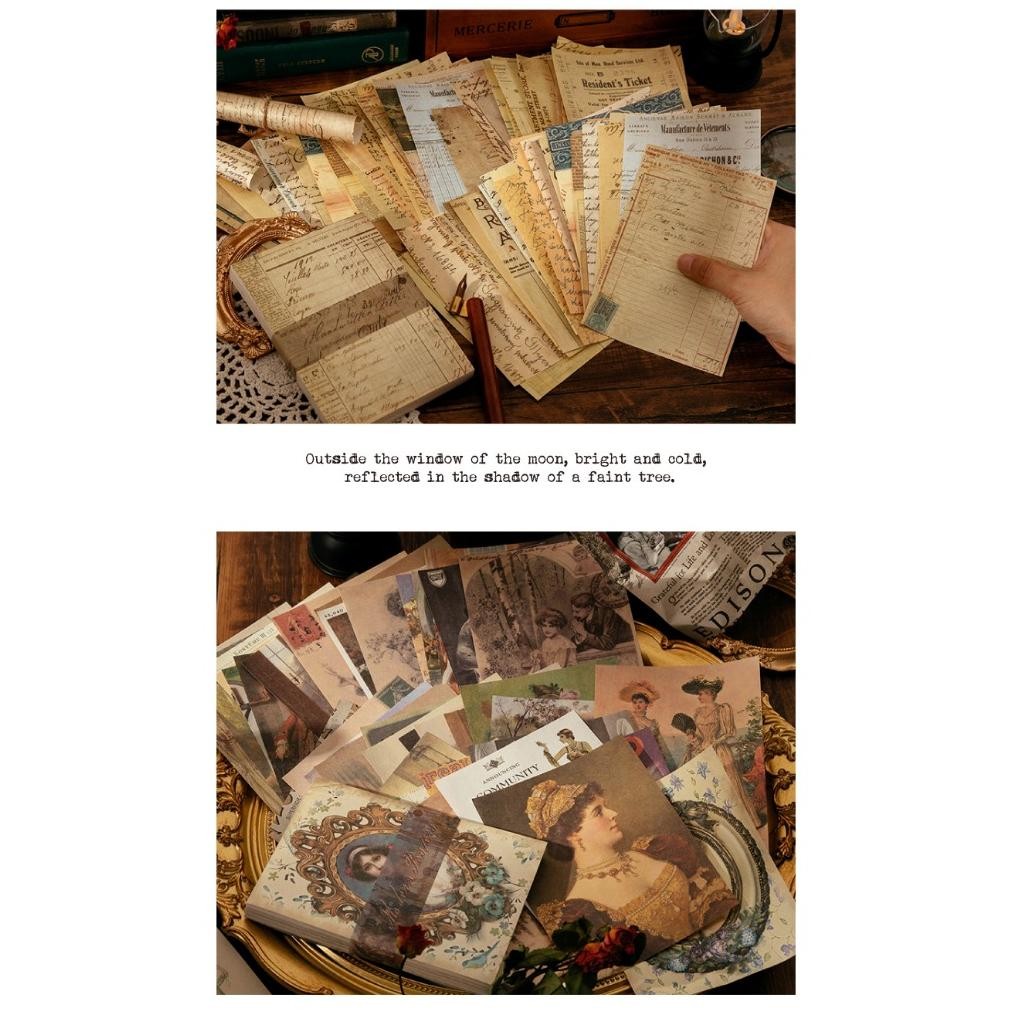 

WDM-2227 MAPLESOL100 LEMBAR AESTHETIC DECO PAPER VINTAGE RETRO SCRAPBOOK / JOURNALING KIT / KERTAS DECO 100 Lembar Vintage Junk Journal Scrapbook Termurah