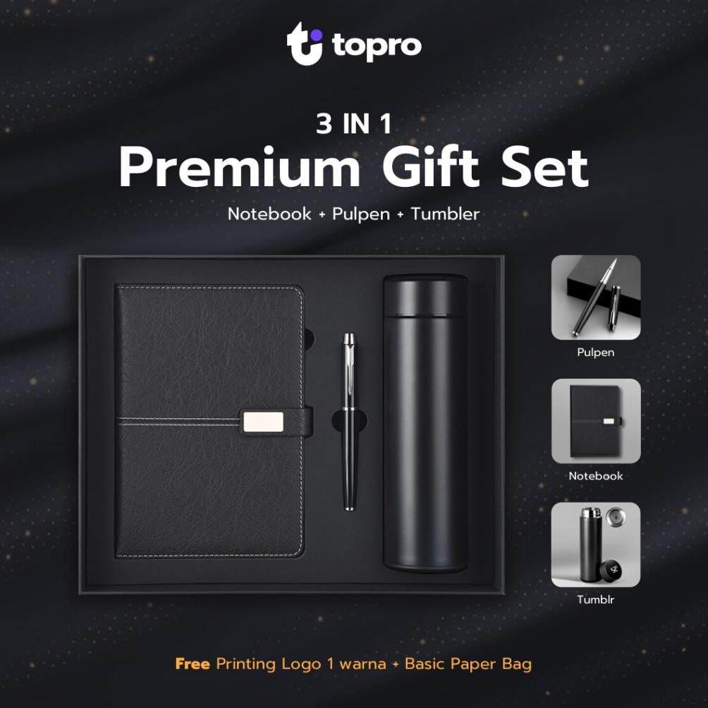 

ii-99 Topro Souvenir Giftset Agenda Pen Tumbler Bonus Box Premium Premium
