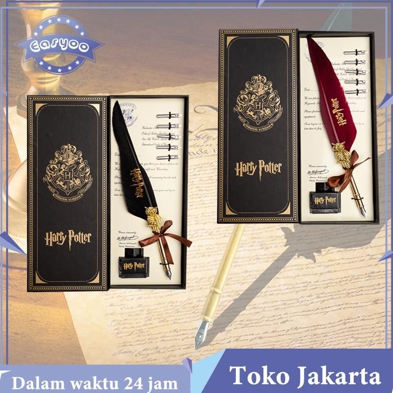 

fx-4 Pulpen Bulu Set Lengkap Harry Potter Feather Quill Dip Pen Bulu Alat Kaligrafi Set Retro Calligraphy Feather Dip Pen Sale