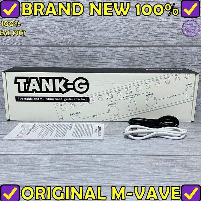 Terlaris Efek Gitar M-Vave Tank-G Multi Effects Soundcard Interface Pedal Ready Stok