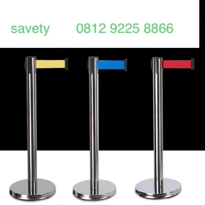 

PROMO Standing Barrier Tiang Antrian Railing Stand Pembatas Antrian St