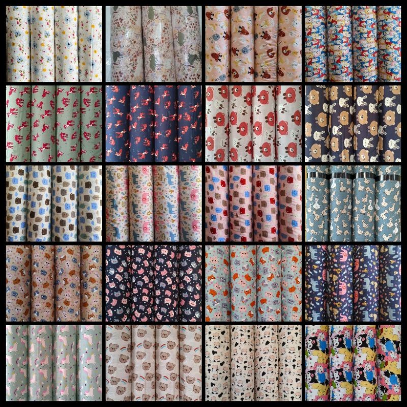 kain katun rayon motif| kain katun | katun rayon | rayon motif | motif lucu | motif animal | motif h