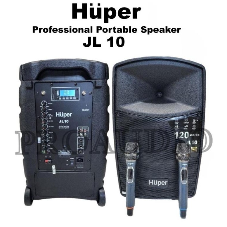 HARGA DISC - Speaker Portable Huper JL10 JL-10 JL 10 120 Watts Original