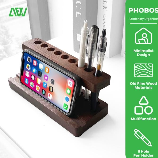 

TERBARU - Pen Holder Stationery Phone Holder All in One PHOBOS Office Organizer