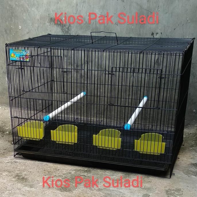 Kandang Lipat Kucing Kelinci Musang Burung Lovebird Ayam Sekat 60X40