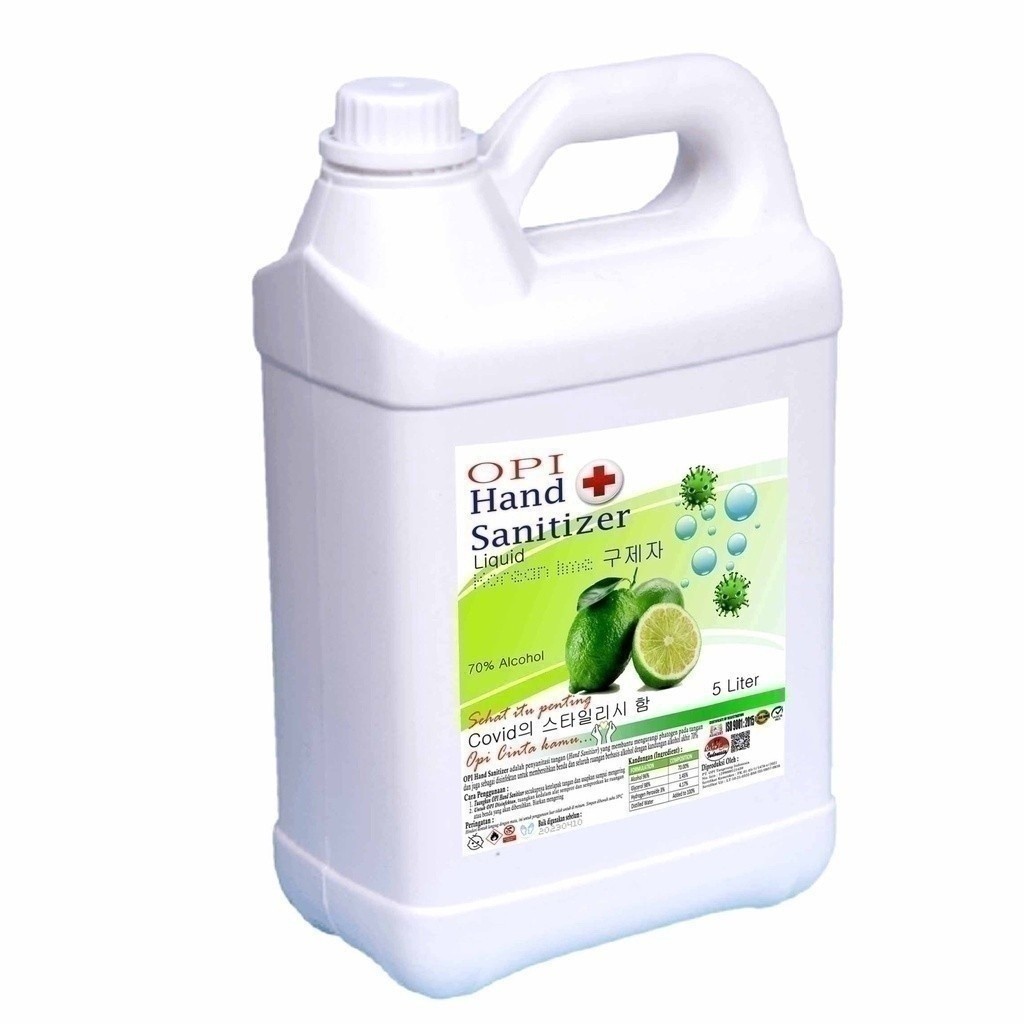 Hand sanitizer 5 Liter Antiseptik alkohol 70% varian wangi gel dan cair 5D215