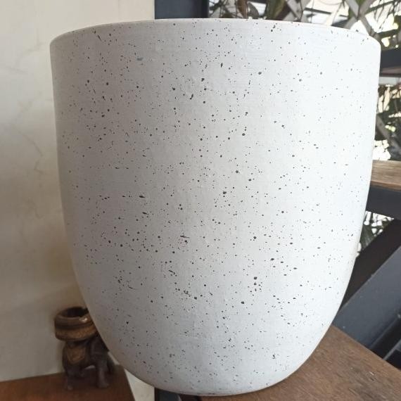 Pot Besar Putih Diameter 40Cm Tinggi 40Cm , Keboen Keyang
