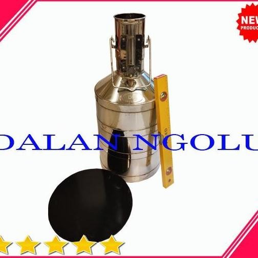 Terlaris Jual Bejana Spbu Minyak Solar Ukuran 20Liter Bahan Stainless Steel Ready Stok