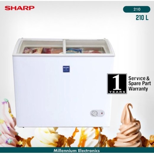 Chest Freezer Sharp 210 Liter FRW-210 210l 210 l frw210