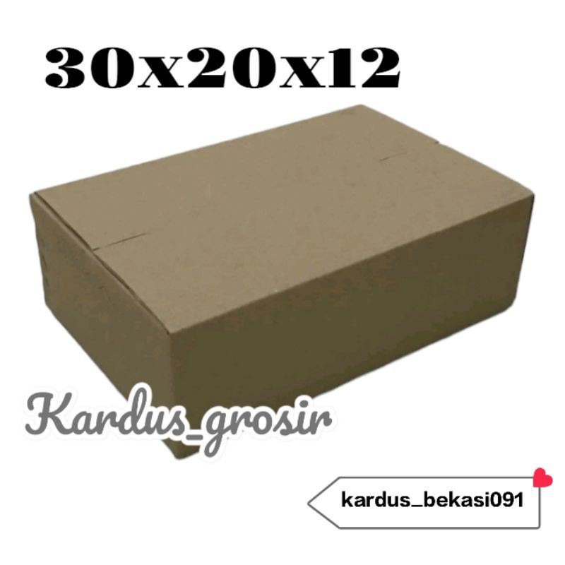 

kardus box packing 30x20x12