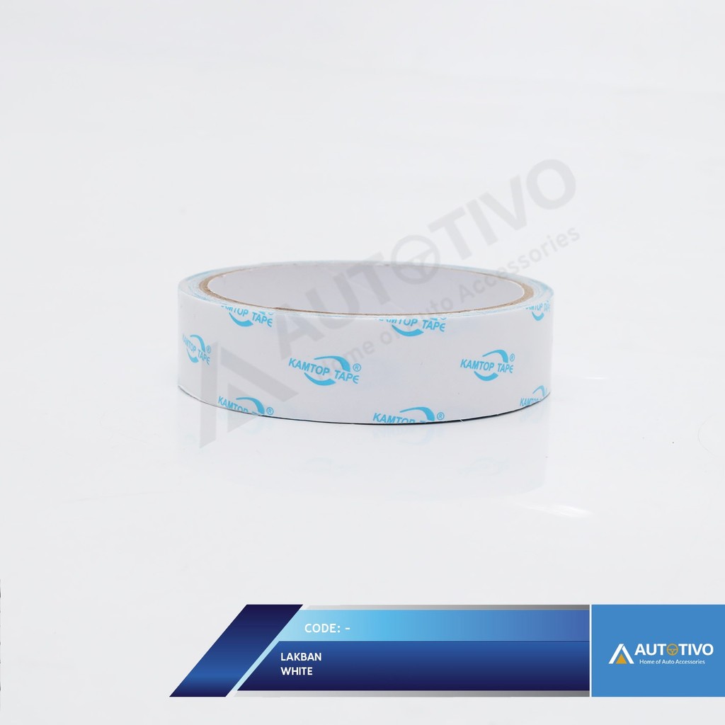 

Double Coated Tissue Tape White Lakban Putih 24mm*5m*0,15mm