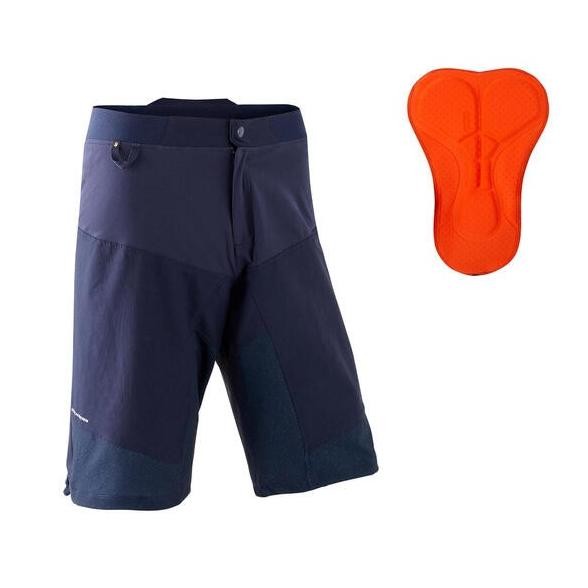 Decathlon Rockrider Celana Pendek Sepeda Gunung Pria St 500 - Navy 8555823