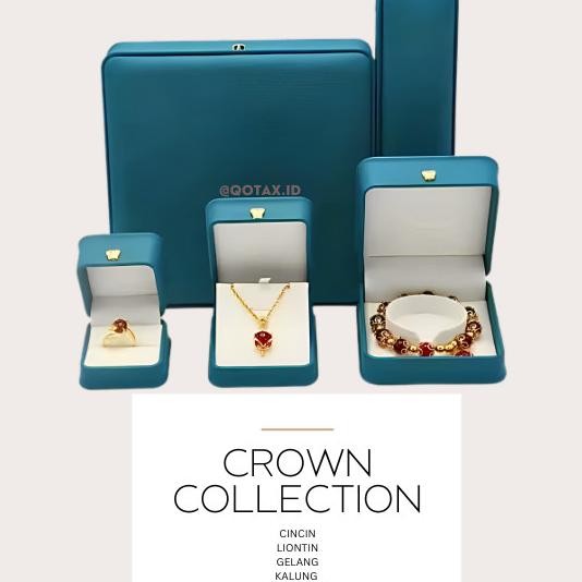 Kotak Perhiasan Mewah Kulit/Jewelry Box Set /Cincin/Kalung/Gelang/1Set