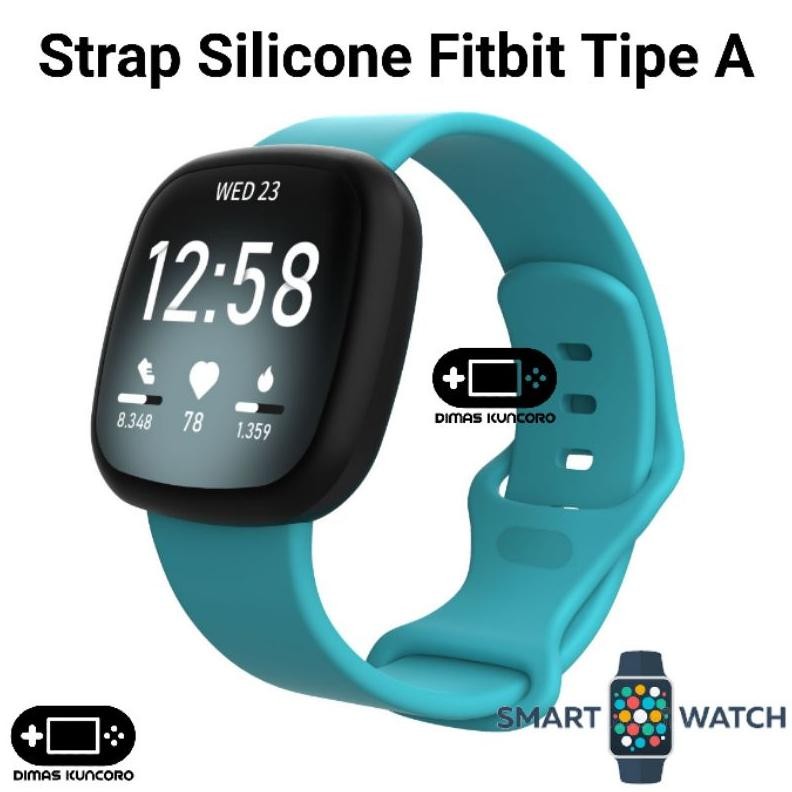 Ready Strap Silicone Fitbit Tipe A Silikon Versa 3 4 Silicon Sense 1 2 Tali Jam Smartwatch