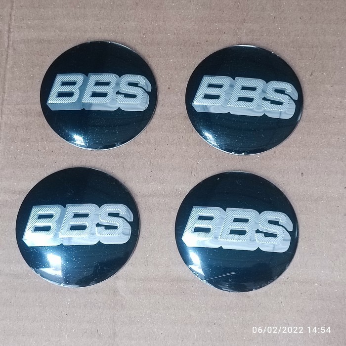sticker stiker lapisan tutup dop velg mobil logo BBS 56mm